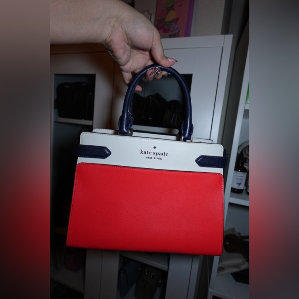 Kate Spade Red and White Satchel